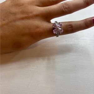 Elegant Pink Flower Ring